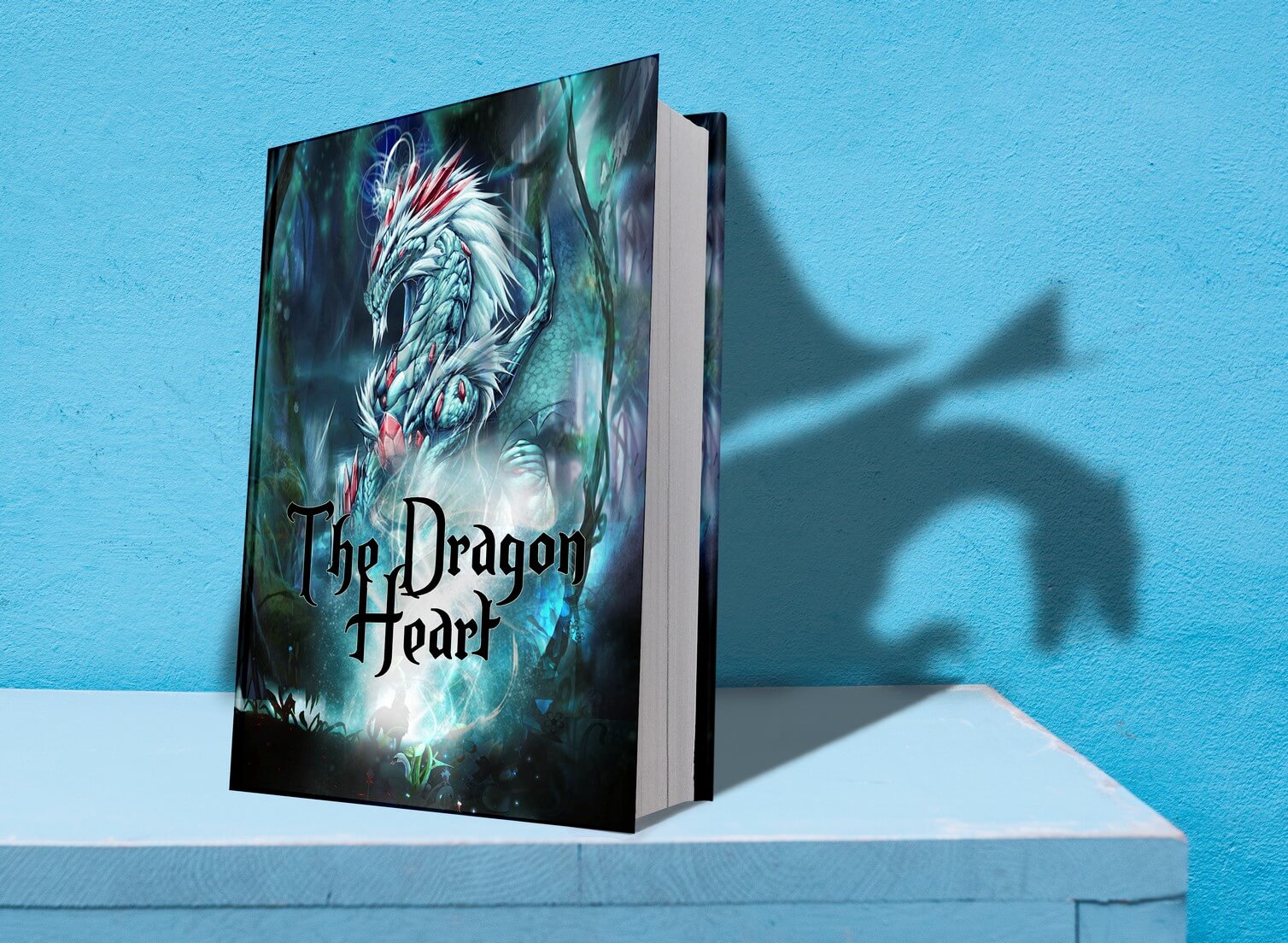 3d cover with a dragon shadow